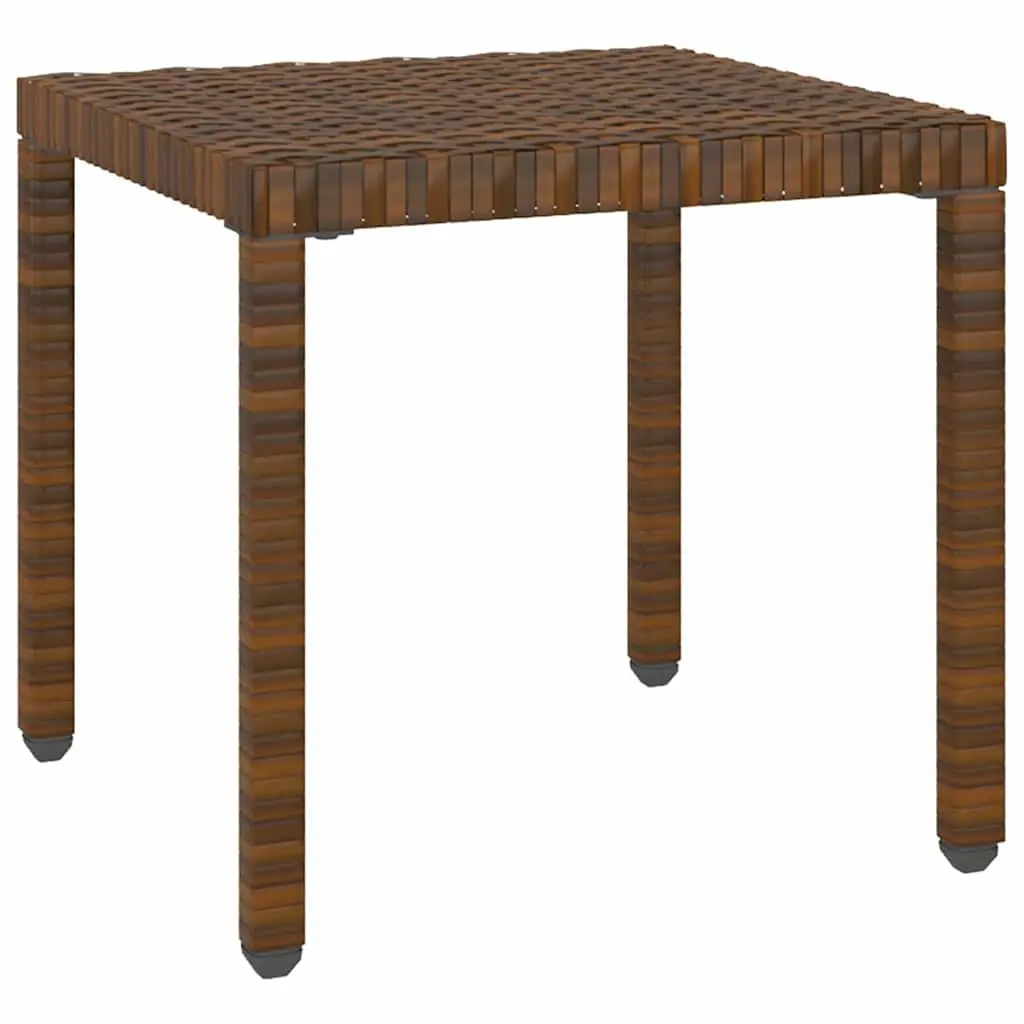Sun Loungers Poly Rattan Brown 2 pcs with Table Steel Frame Outdoor Garden Patio Furniture