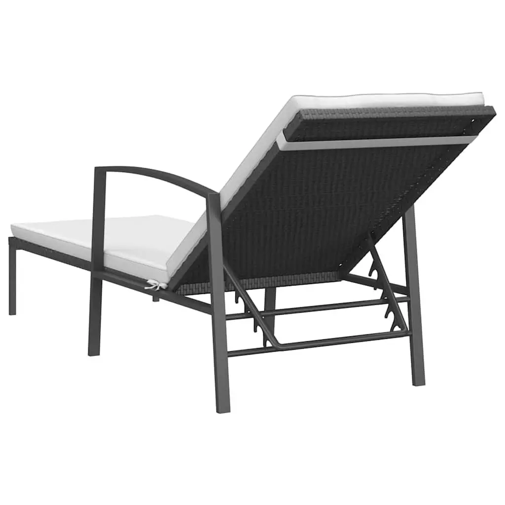 Sun Loungers 2 pcs with Side Table Outdoor Garden Patio Lounge Chair Adjustable