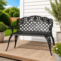 Practical 108cm Garden Bench for Patios and Gardens