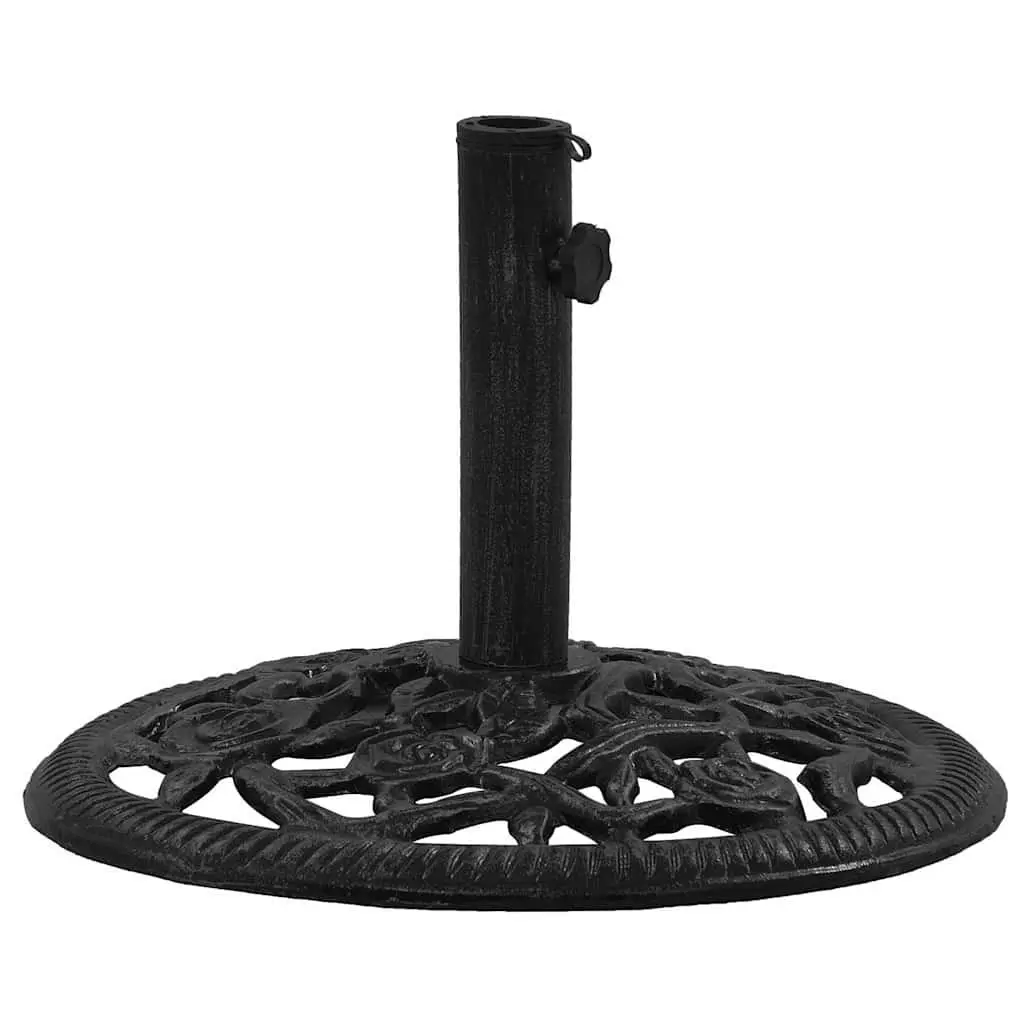 Umbrella Base Cast Iron Heavy Duty 48 x 48 x 33 cm Black
