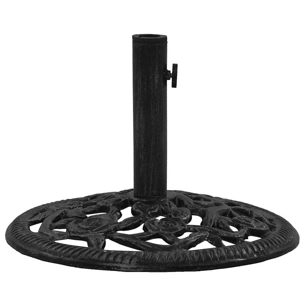 Umbrella Base Cast Iron Heavy Duty 48 x 48 x 33 cm Black