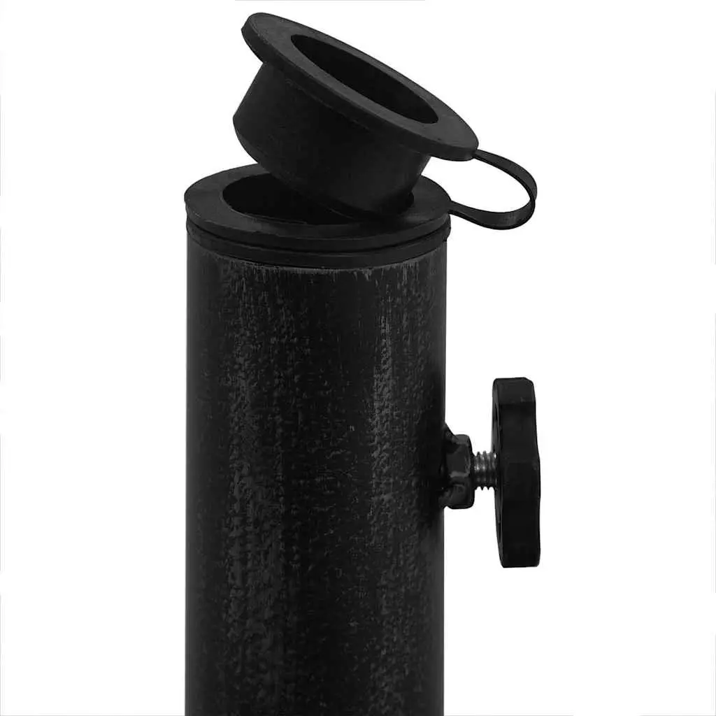 Umbrella Base Cast Iron Heavy Duty 48 x 48 x 33 cm Black