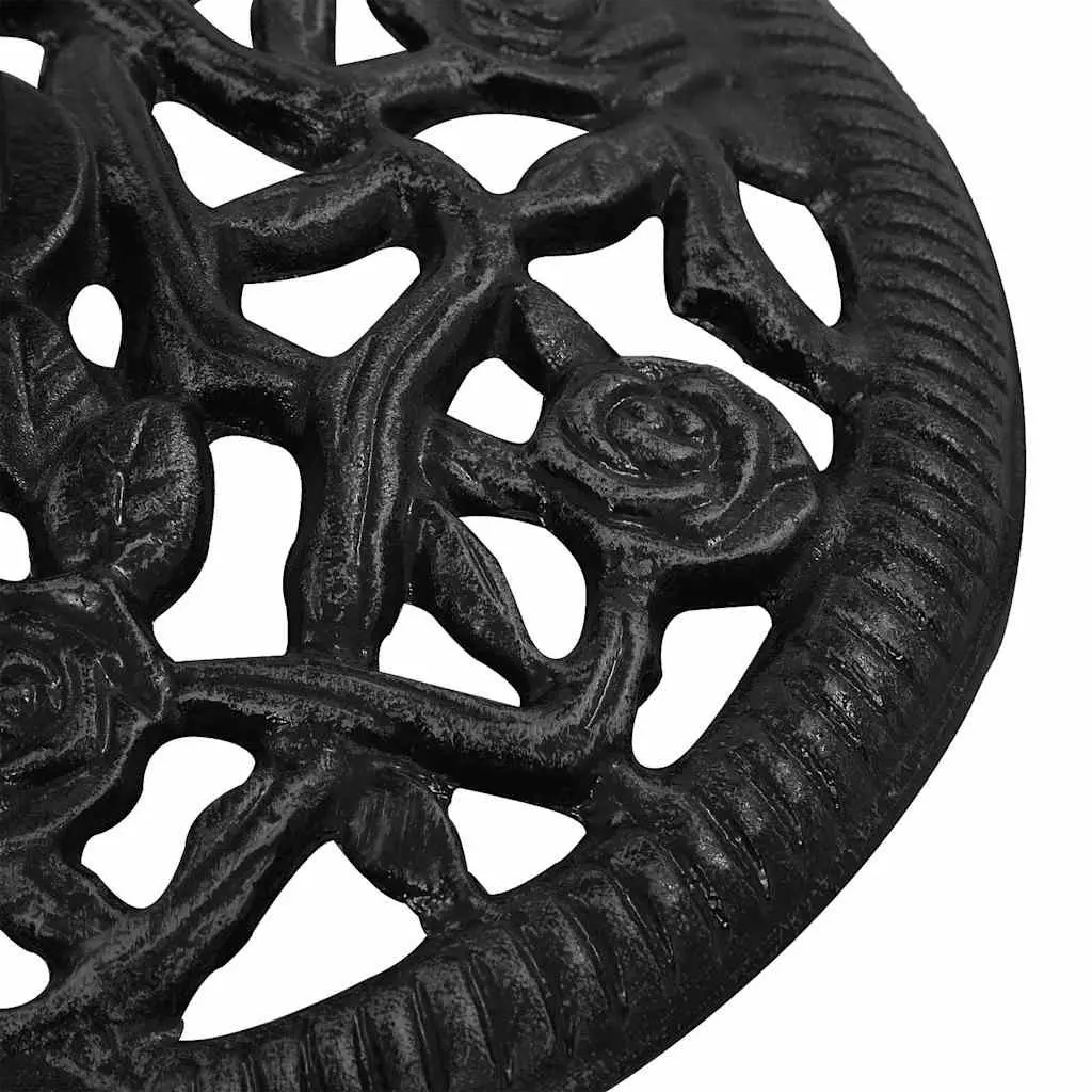 Umbrella Base Cast Iron Heavy Duty 48 x 48 x 33 cm Black