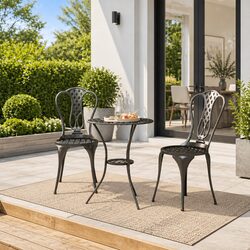 Practical Bistro Set for Garden or Patio Use