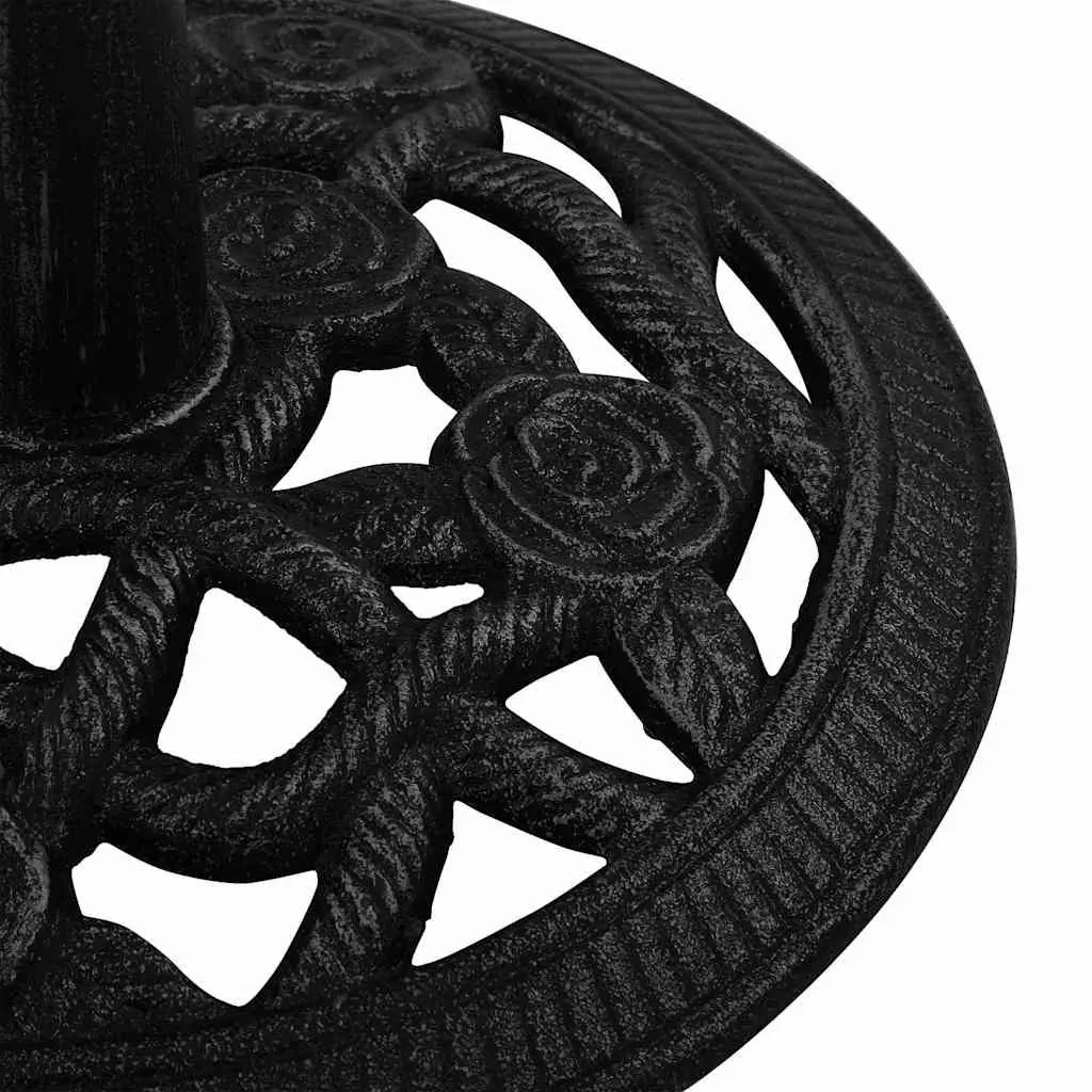Umbrella Base Cast Iron Black 40x40x32 cm Garden Outdoor Stand Weight Heavy Duty