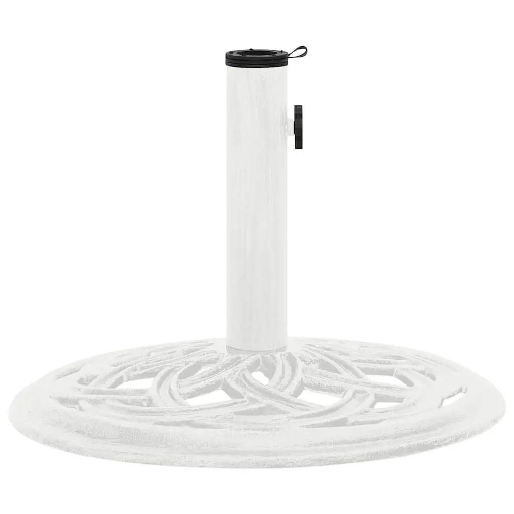 Umbrella Base Cast Iron Outdoor Garden Patio Stand White Heavy Duty 44 x 44 x 31 cm