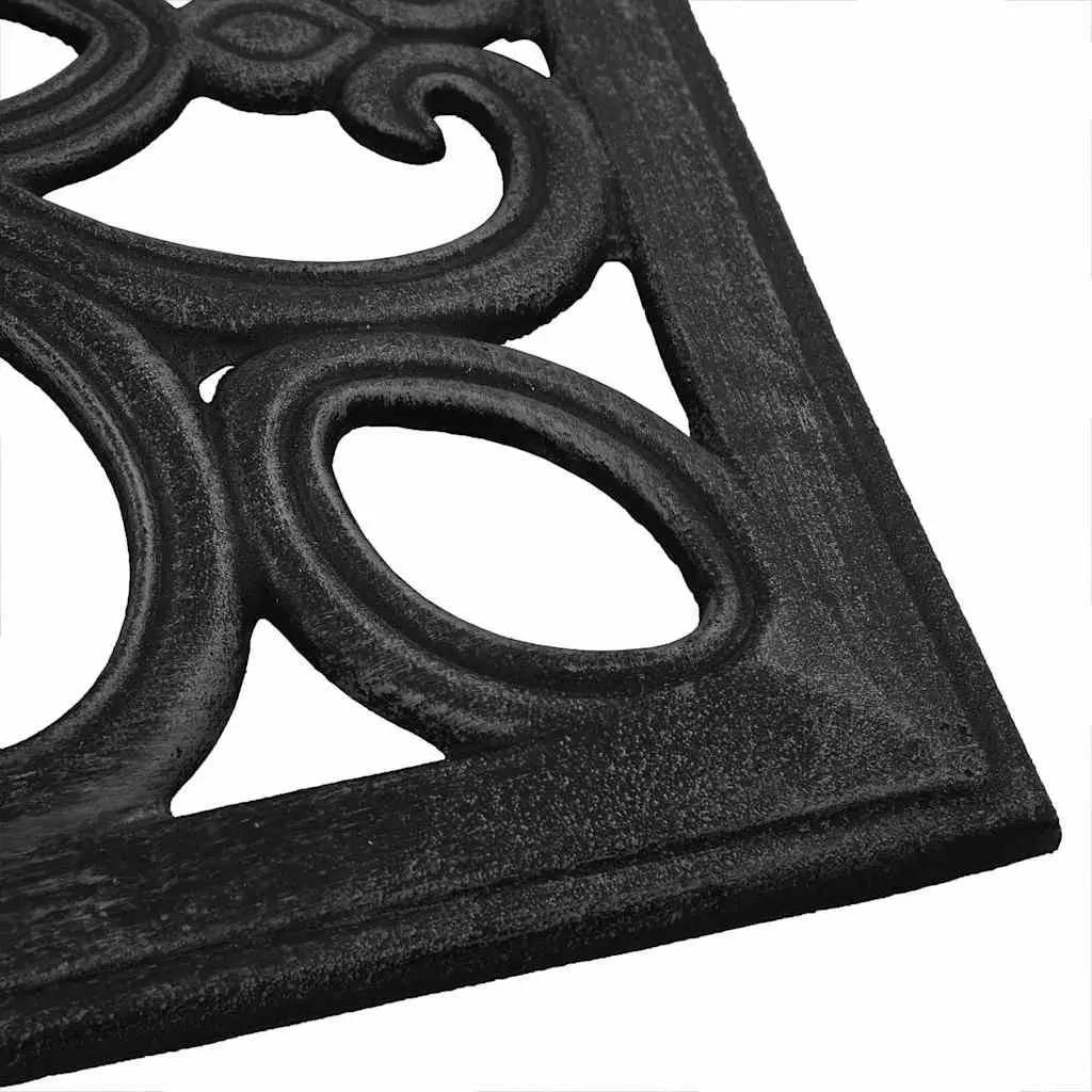 Heavy Duty Umbrella Base Cast Iron Black Outdoor Stand for Garden Patio 47x47x33cm