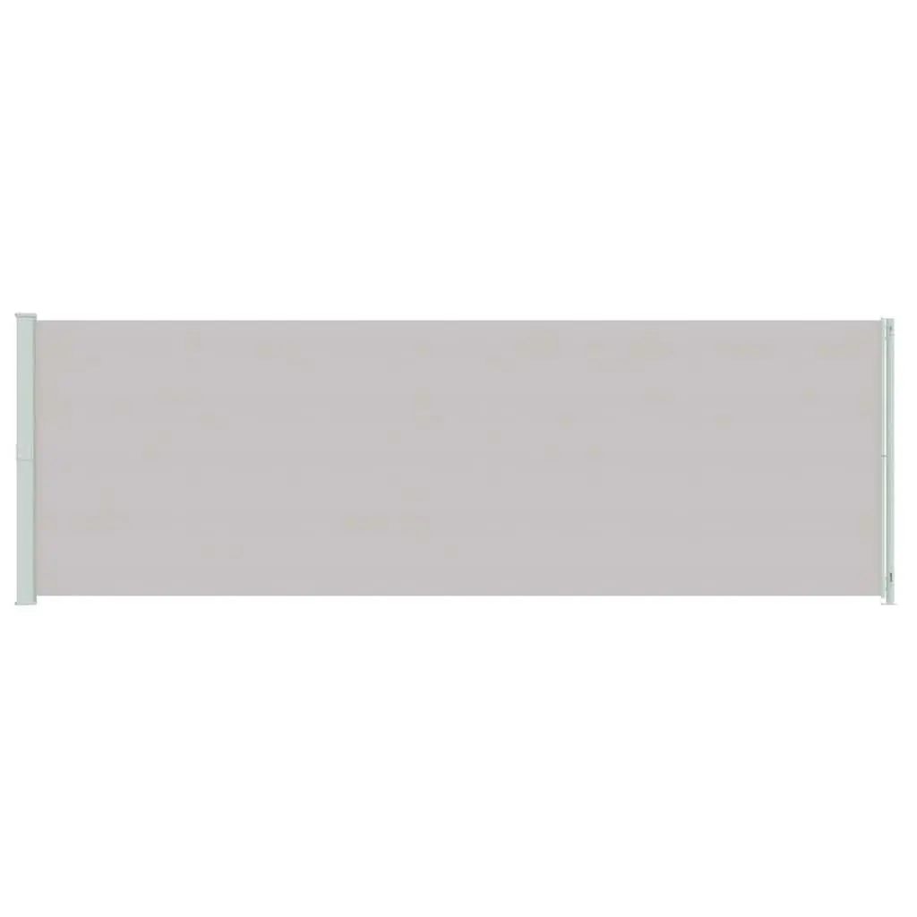 Grey Retractable Side Awning 200x600 cm for Home Use