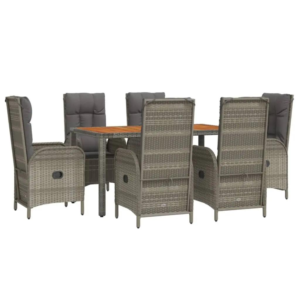 7 Piece Garden Dining Set for Outdoor Use