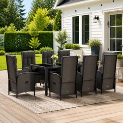 Functional 9-Piece Outdoor Dining Set for Any Home