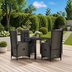 Practical 5 Piece Garden Dining Set for Everyday Use
