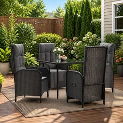 Practical 5 Piece Outdoor Dining Set for Your Garden