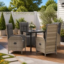 Practical 5-Piece Grey Garden Dining Set for Your Home
