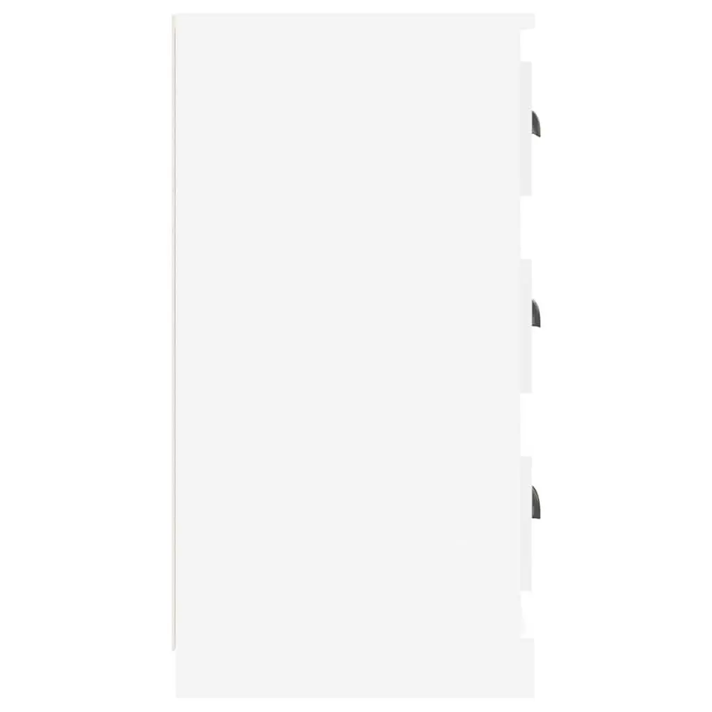 Sideboards Engineered Wood High Gloss White Set of 2
