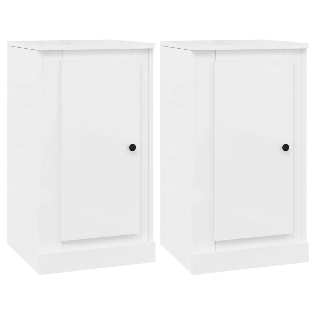 High Gloss White 3-Piece Sideboard Set