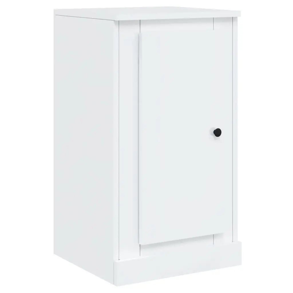 Sideboards Set of 3 Engineered Wood White High Gloss Storage Cabinet Buffet Display Furniture