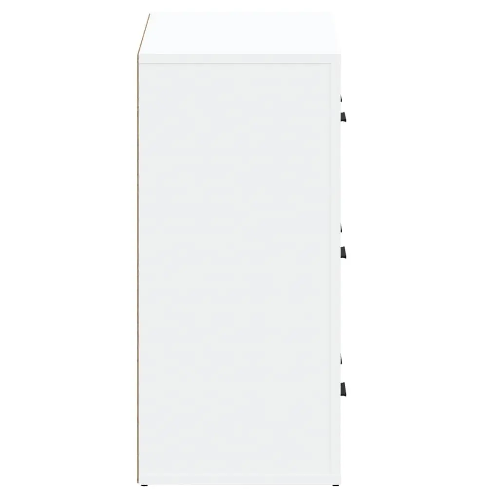 Sideboards 2 pcs White Storage Cabinet Engineered Wood Furniture Buffet
