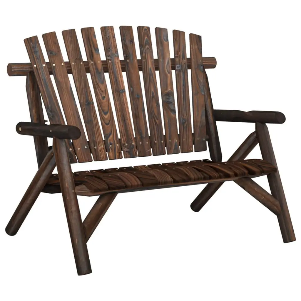 3 Piece Solid Spruce Wood Garden Lounge Set Brown Outdoor Patio Furniture