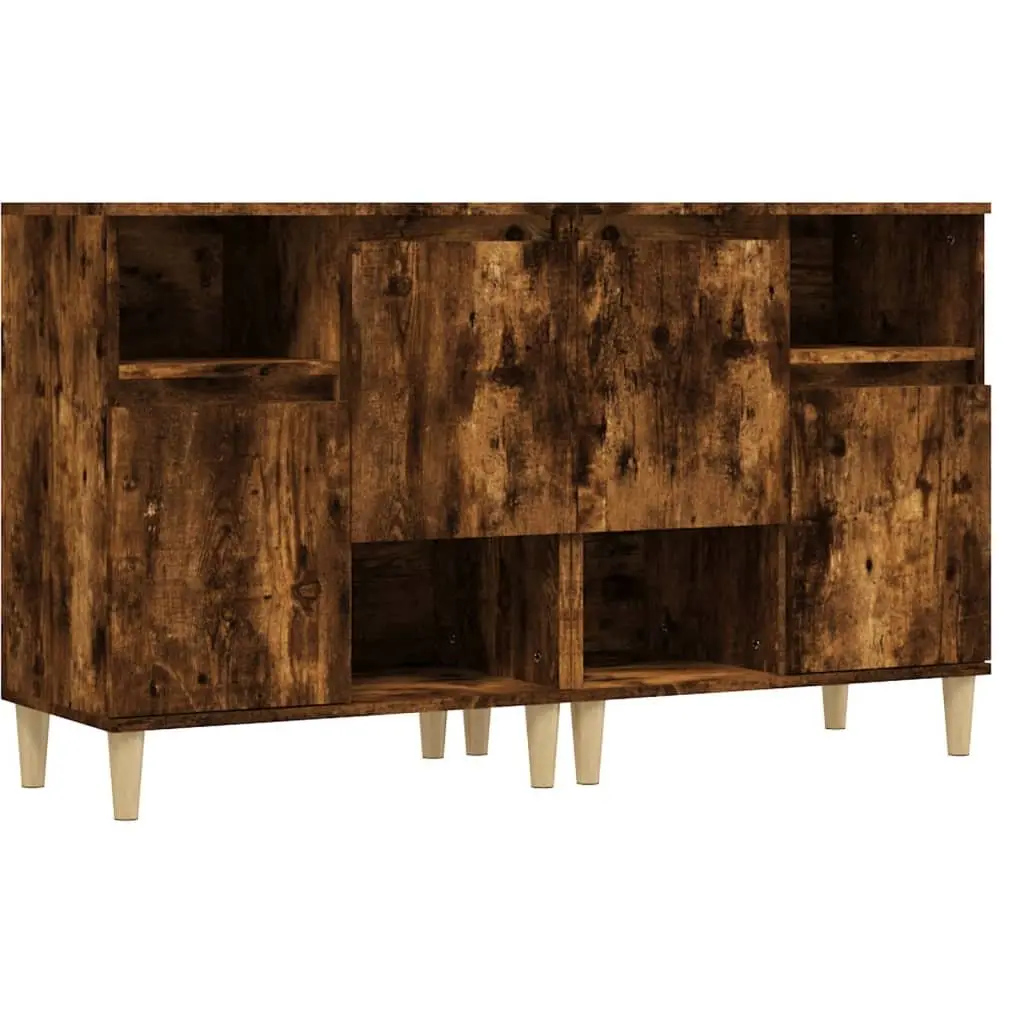 Sideboard Cabinet Engineered Wood 60x35x70cm Brown 2 Doors 4 Compartments