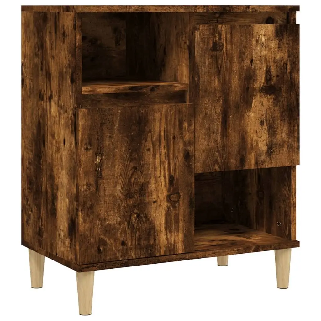 Sideboard Cabinet Engineered Wood 60x35x70cm Brown 2 Doors 4 Compartments