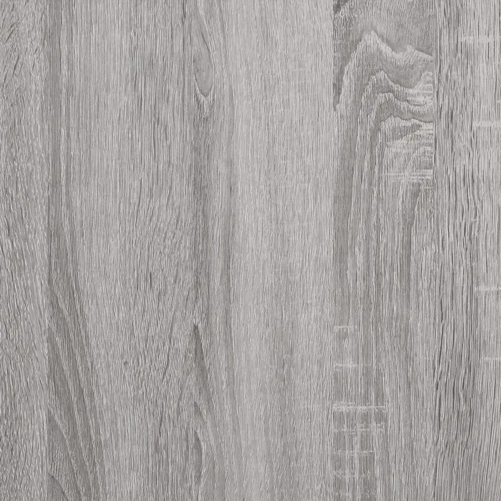 Sideboard Cabinet 2 pcs Grey Storage Cupboard Engineered Wood 60x35x70 cm
