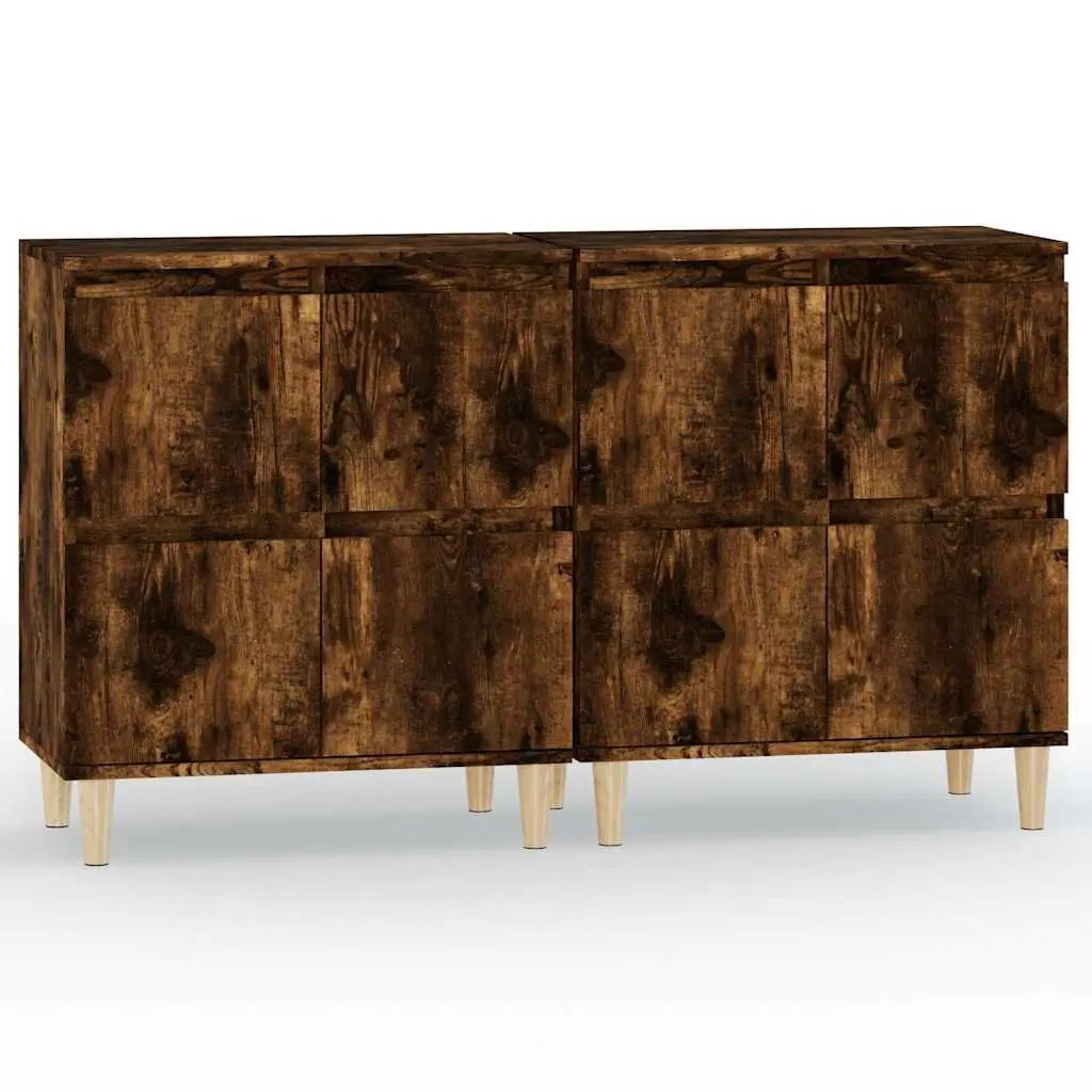 Sideboard Cabinet 60x35x70cm Brown Engineered Wood Storage Unit with