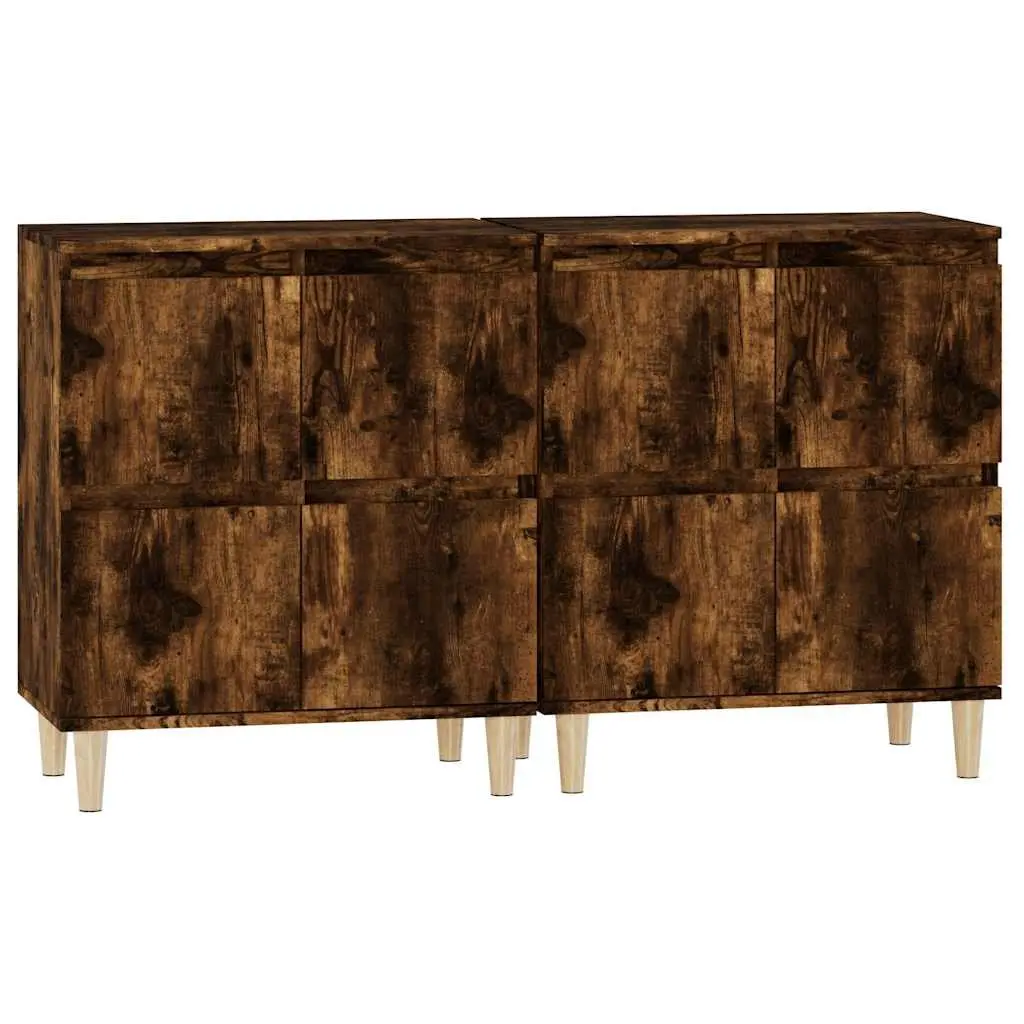 Sideboard Cabinet 60x35x70cm Brown Engineered Wood Storage Unit with