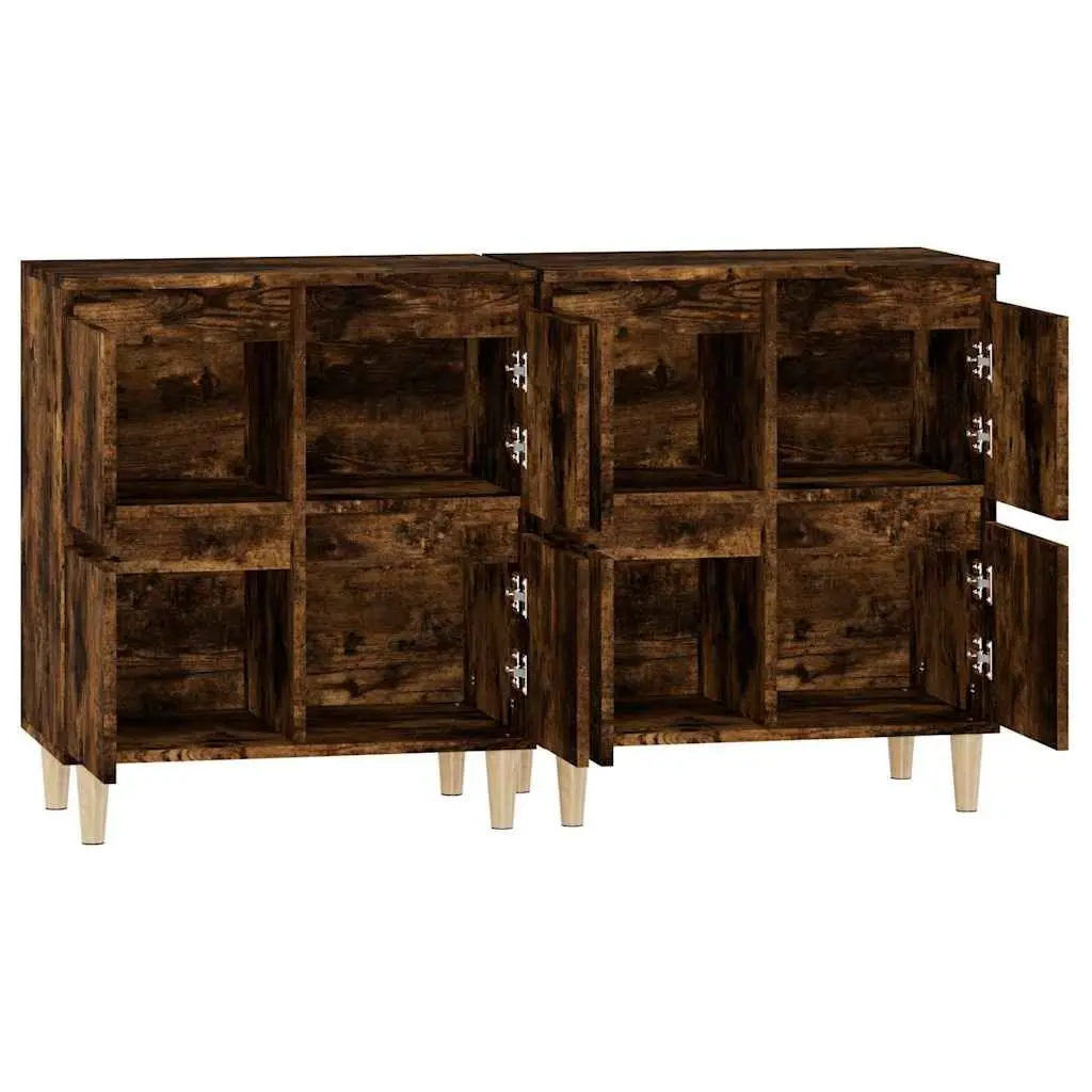 Sideboard Cabinet 60x35x70cm Brown Engineered Wood Storage Unit with