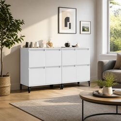 Functional White Sideboards 60x35x70 cm for Your Home