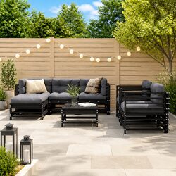 Practical 7 Piece Garden Lounge Set for Outdoor Living