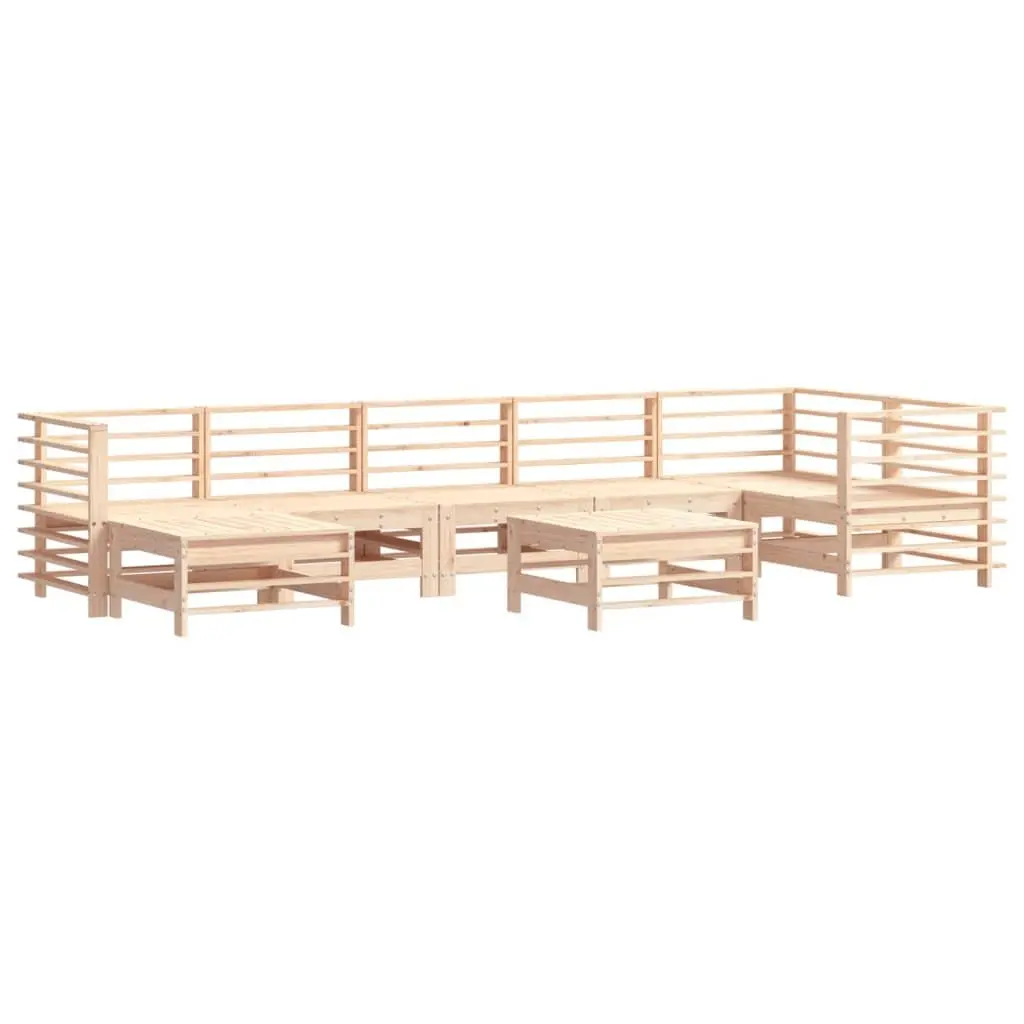8-Piece Patio Sofa Set with Soft Cushions