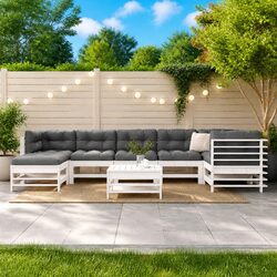 Practical 8 Piece Lounge Set for Your Garden or Patio