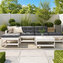 Practical 6 Piece Outdoor Garden Lounge Set for Everyday Use