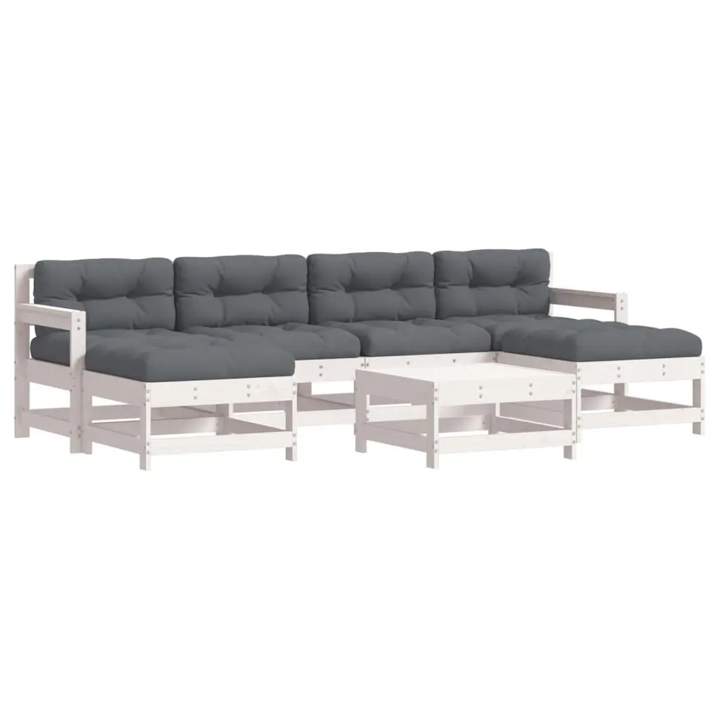 Garden Lounge Set 7 Piece Outdoor Patio Furniture Modular Sofa with Cushions