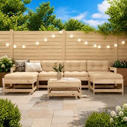 7 Piece Outdoor Lounge Set for Comfort and Flexibility