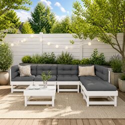 Versatile 7-Piece Garden Lounge Set for Outdoor Use