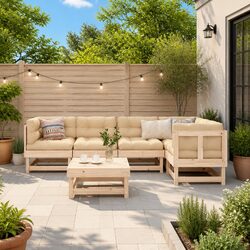 Practical 6 Piece Garden Lounge Set for Any Outdoor Space