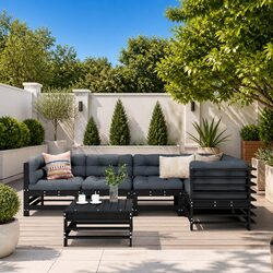 Ideal 6-Piece Lounge Set for Outdoor Relaxation