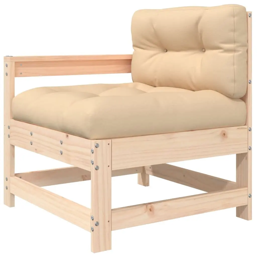 Garden Lounge Set 4 Piece Outdoor Furniture Patio Sofa with Cushions Wood
