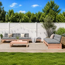 Practical 6 Piece Lounge Set for Any Outdoor Area
