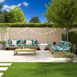 Versatile Outdoor Lounge Set: 6 Pieces with Cushions
