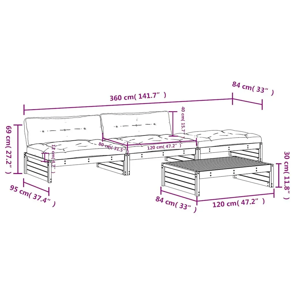 Garden Lounge Set for Family Gatherings