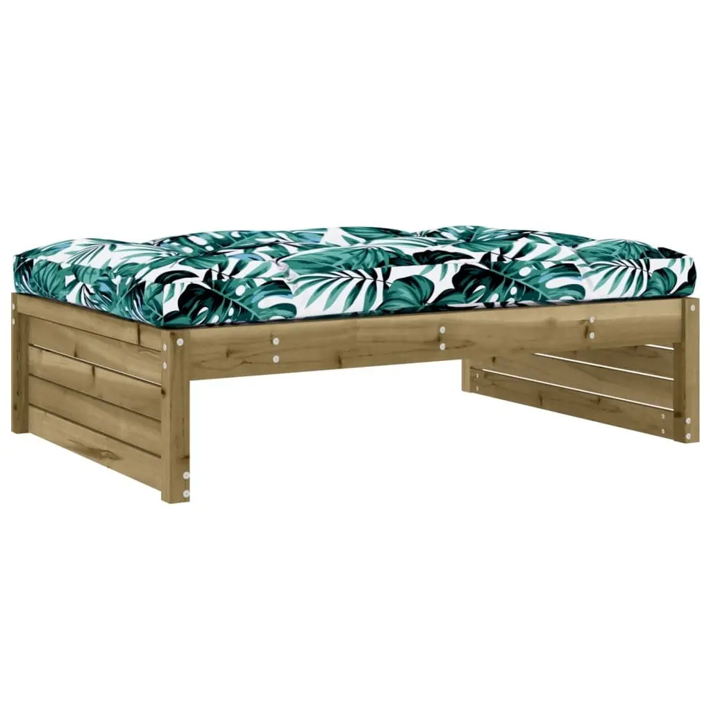 Garden Lounge Set Wooden 4 Piece Outdoor Furniture Patio Sofa with Cushions Brown
