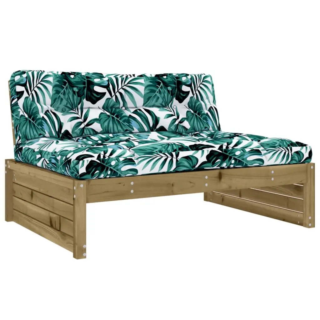 Garden Lounge Set Wooden 5 Piece Outdoor Furniture Patio Seating Cushions Brown
