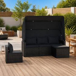 Ideal 4 Piece Sofa Set for Outdoor Relaxation