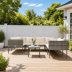 Functional 9 Piece Garden Lounge Set for Your Home