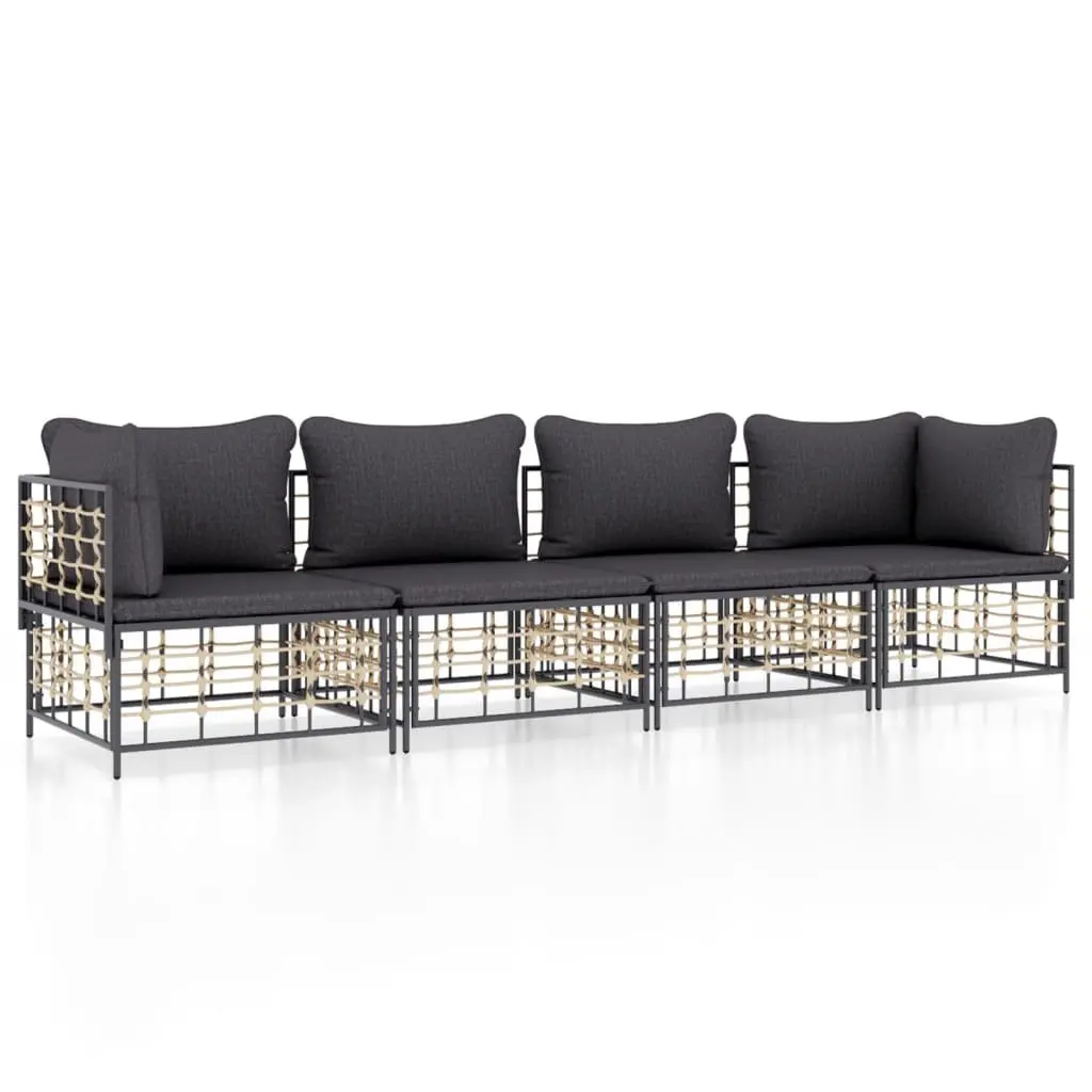 4-Piece Outdoor Lounge Set for Relaxation