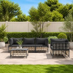 Practical 6 Piece Garden Lounge Set for Patios