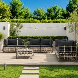 Ideal 8-Piece Lounge Set for Various Outdoor Spaces