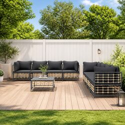 Ideal 9-Piece Lounge Set for Patios and Gardens